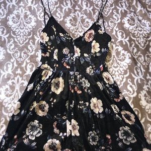Floral Romper w/ Open Back